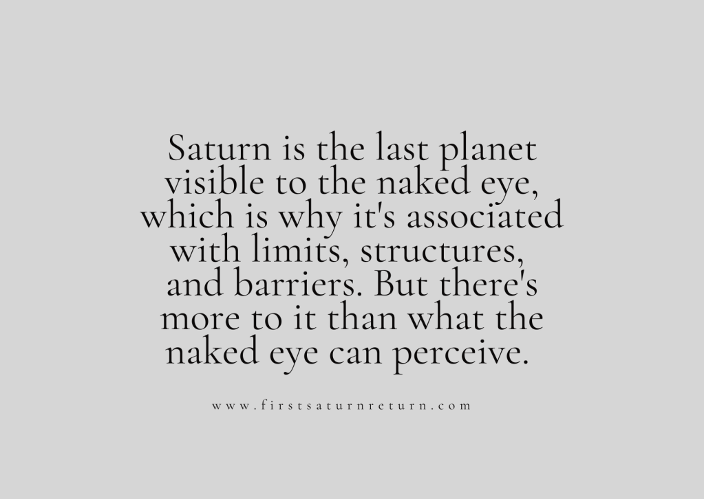 Saturn’s Themes and Their Activation During The Saturn Return