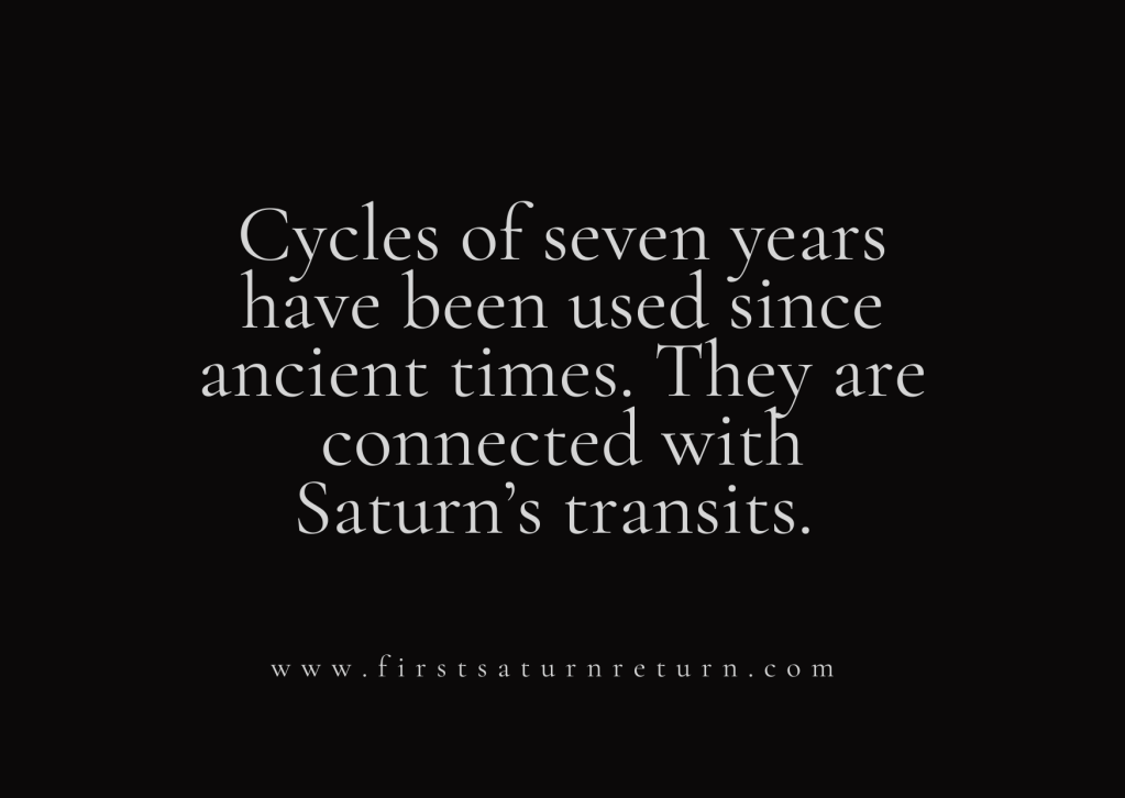 Saturn’s Transits at 7, 14, 21, and 28 Years Old