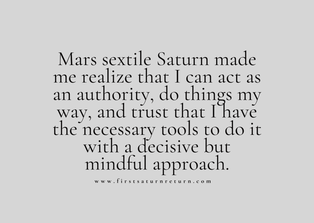 Mars Sextile Saturn: Its Impact During My First Saturn Return