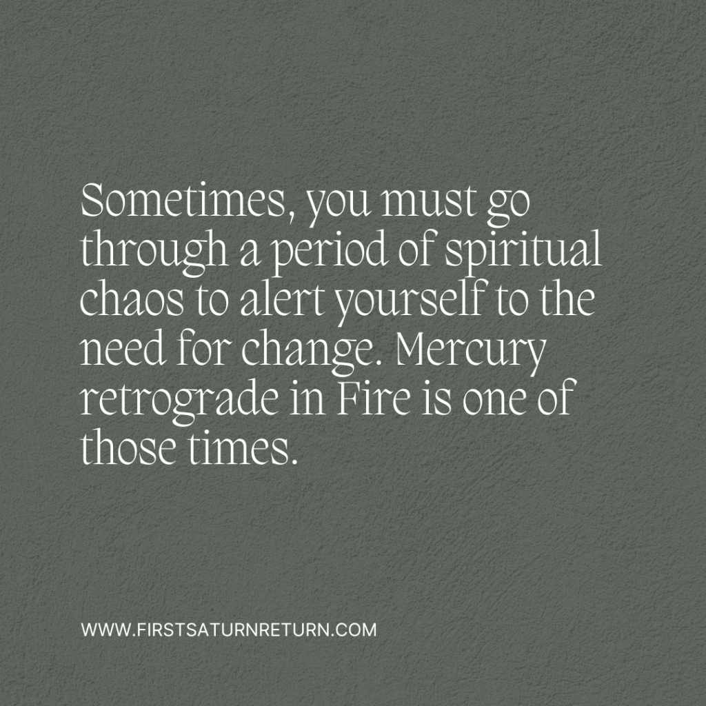 Mercury Retrograde in&nbsp;Fire
