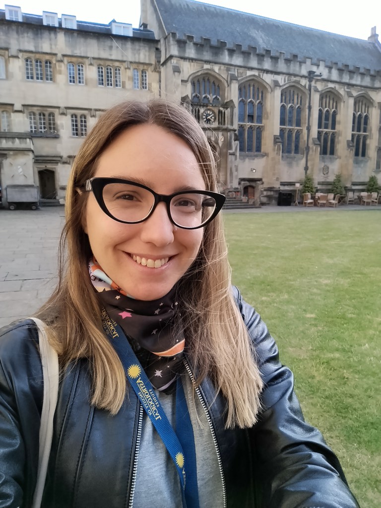Me in the quad of Exeter College, Oxford, in August 2024.