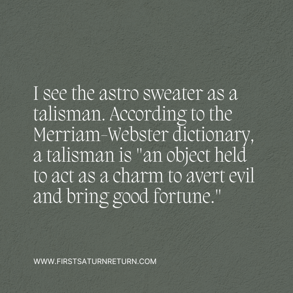 A Sweater Based on My Birth&nbsp;Chart